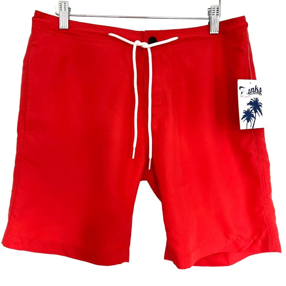 Trunks Red Hybrid Board Shorts Swim Trunks - Size 30